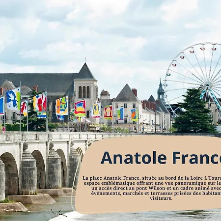 アパート Hyper Centre Renove Terrasse & Parking トゥール